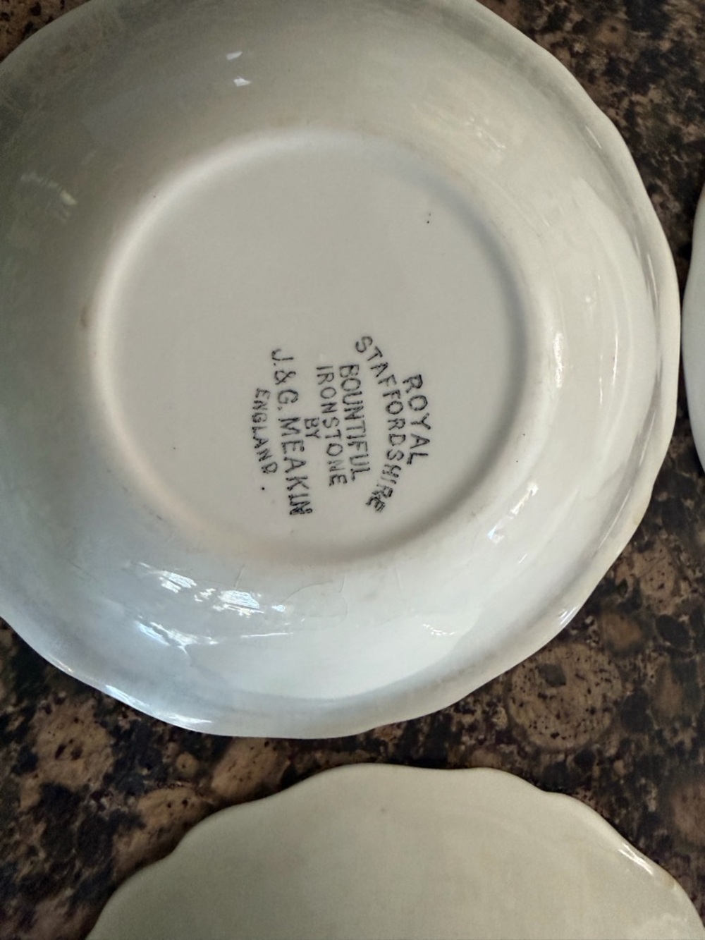 Green Fruit Wreath Ceramic Dinner Bowls and plates - Set of 2 - Picture 7 of 10